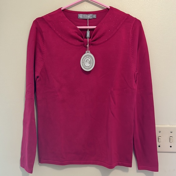 Castle of Ireland embellished ladies knit sweater - Picture 2 of 3